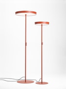 CIRCULAR F 600 H 1915 et F Ø 400 H 1620 Lampadaires, rouge